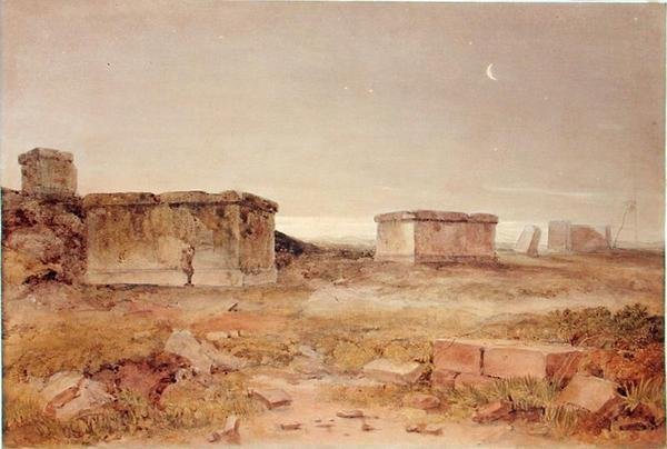 Starověké sarkofágy, Galatea, za úsvitu od Hugh William Williams