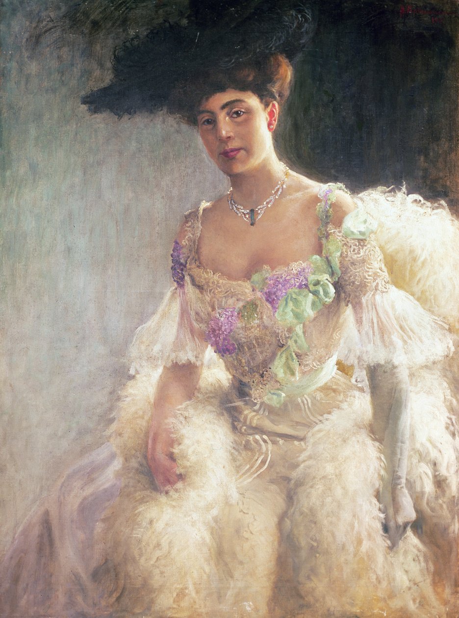 Portrét dámy ve večerních šatech, 1903 od Hugo Elias Bachmanssen