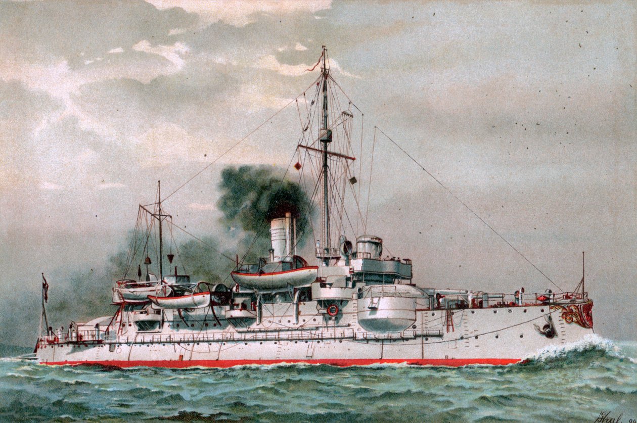 S.M. Pobřežní obrněná loď Hagen od Hugo Graf