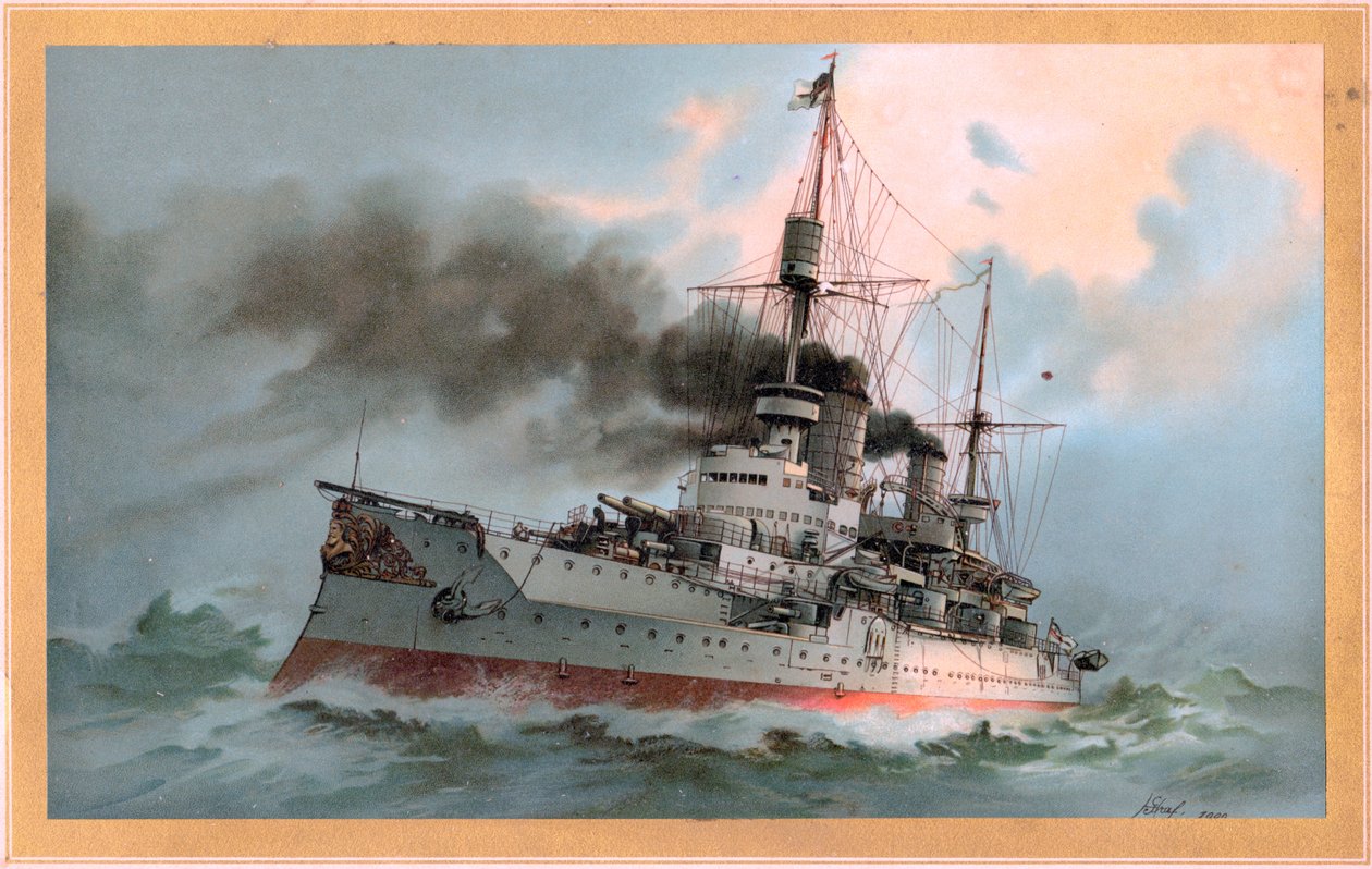S.M. Loď linie Kaiser Friedrich III od Hugo Graf
