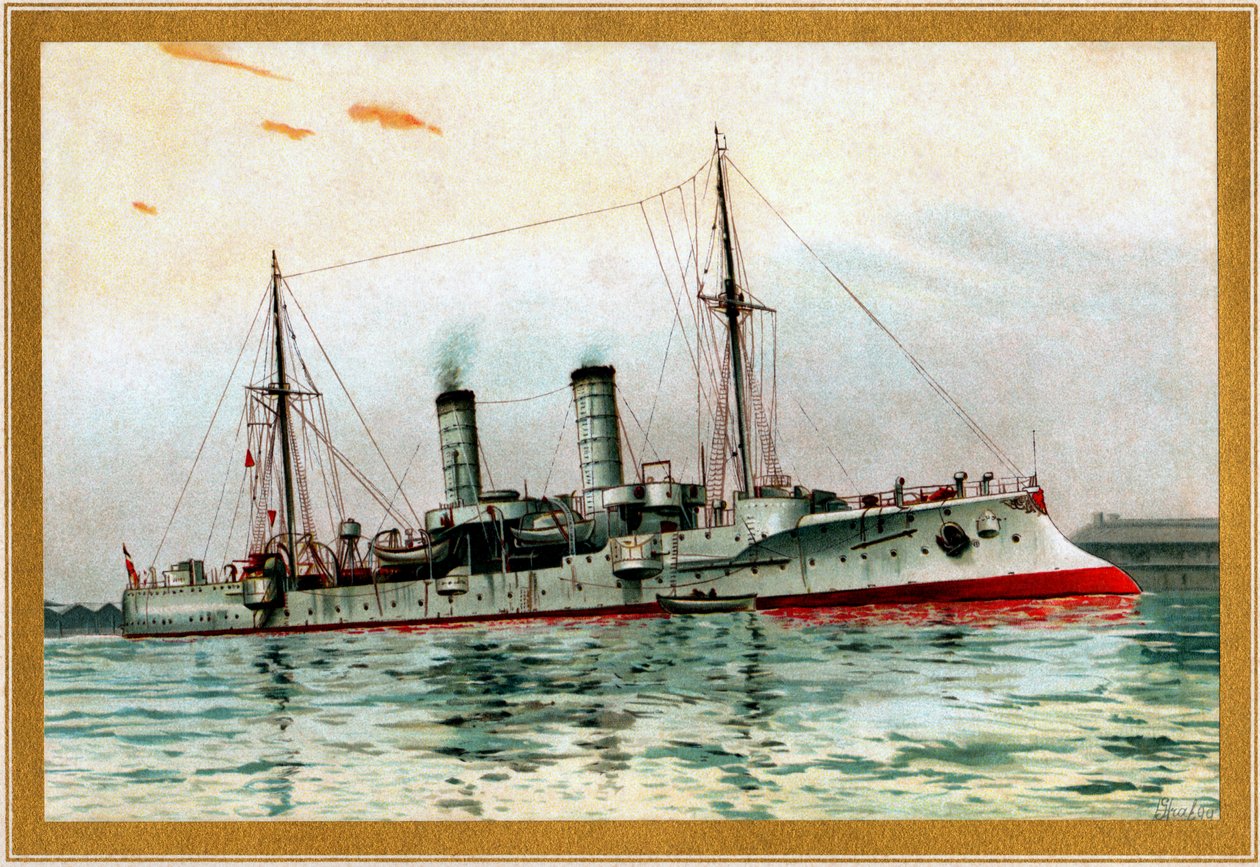 S.M. malý křižník Gazelle od Hugo Graf