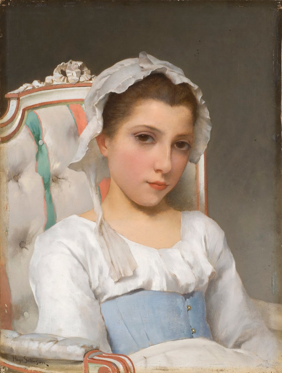 Portrét mladé dívky od Hugo Salmson