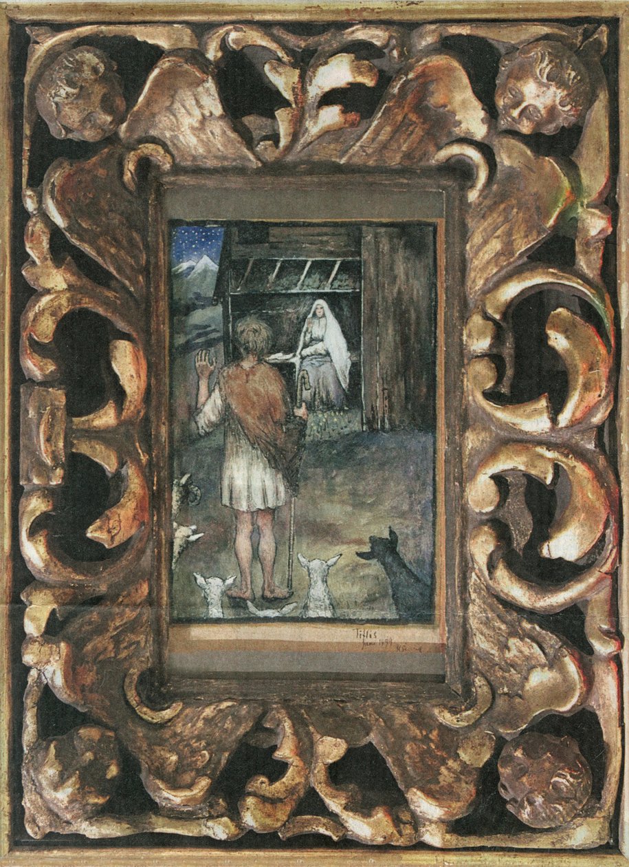 Christmanská noc od Hugo Simberg