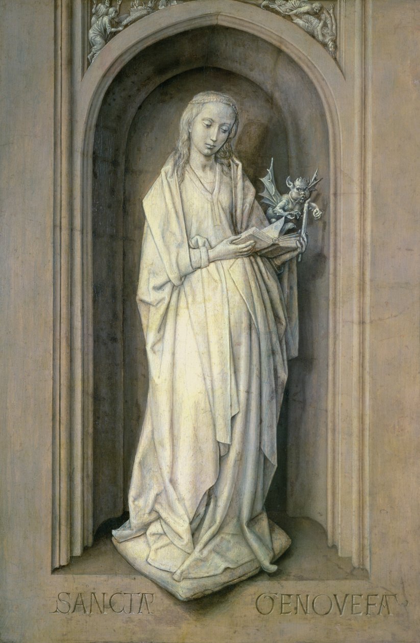 St. Genevieve (d.c.500), c.1479 (panel) od Hugo van der Goes