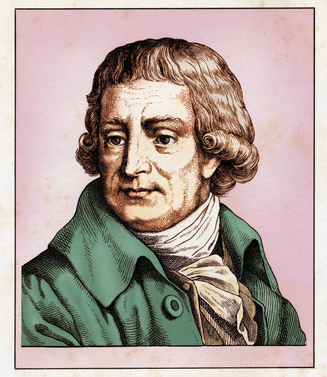 Christian Gottlob HEYNE (25. září 1729 - 14. července 1812) 1854 (rytina) od Hugo Bürkner