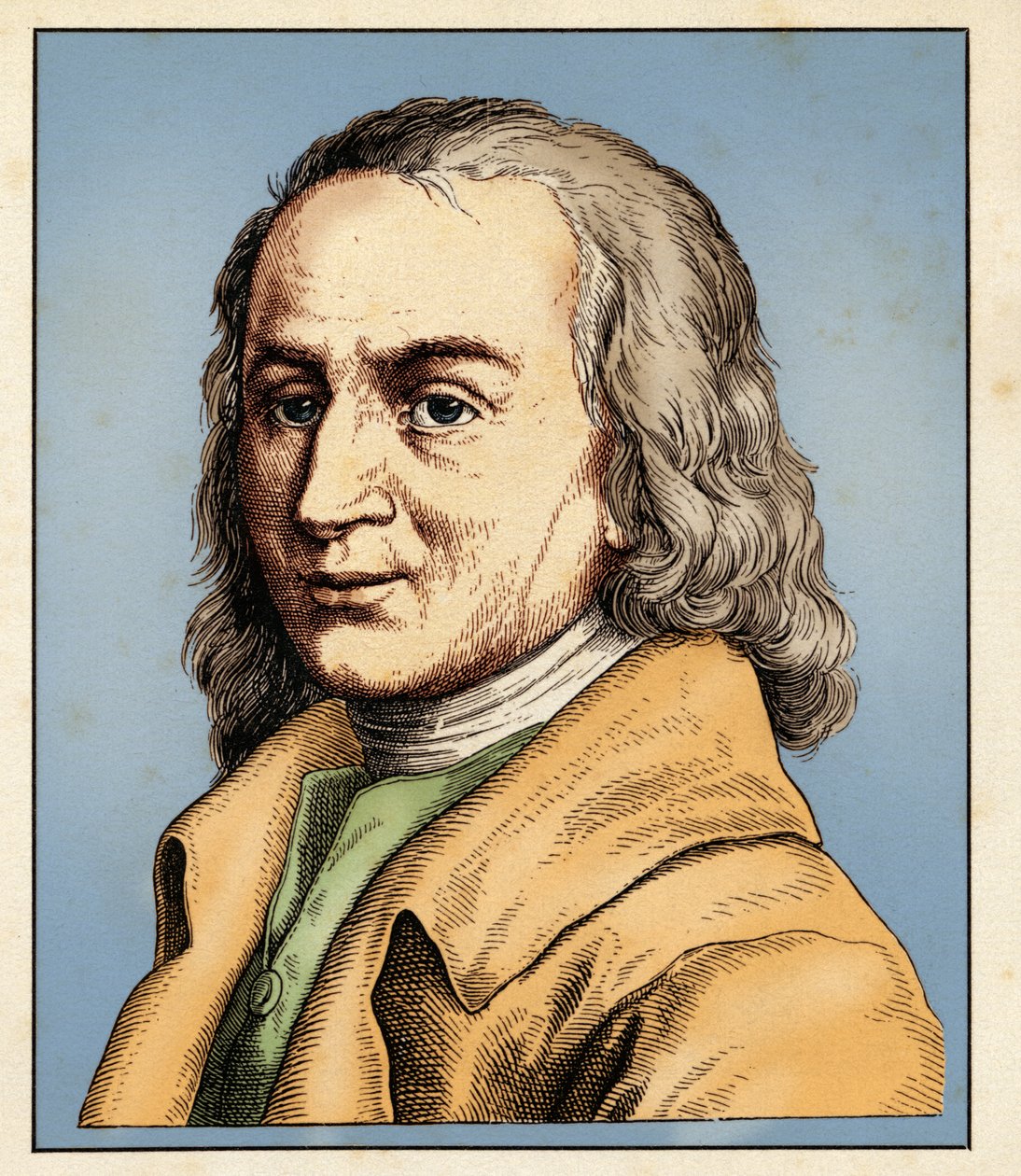 Matthias CLAUDIUS (15. srpna 1740-21. ledna 1815) 1854 (rytina) od Hugo Bürkner
