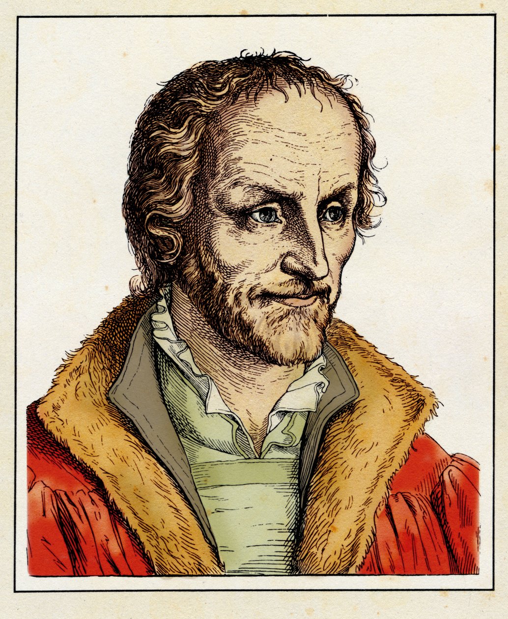 Filip Melanchton - Filippo MELANTONE (1497-1560),1854 (rytina) od Hugo Bürkner