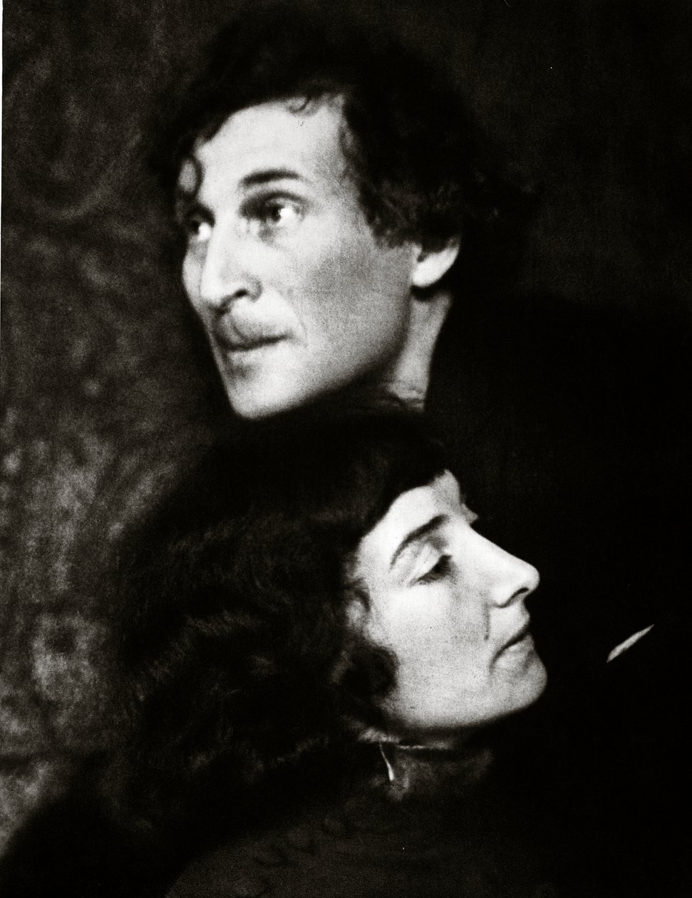 Marc a Bella Chagallovi (sépiová fotografie) od Hugo Erfurth