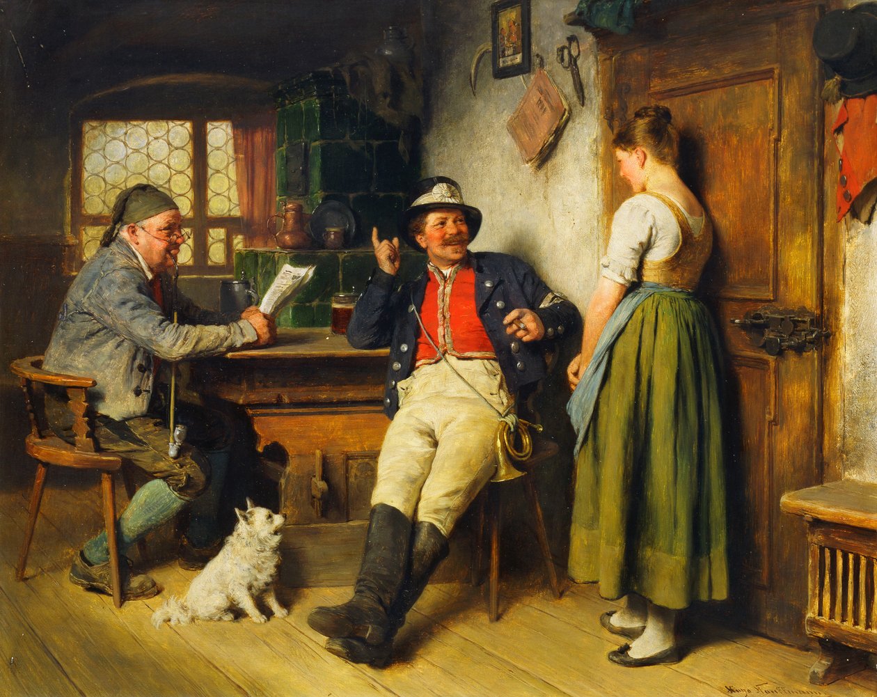 Postavy v interiéru, 1891 od Hugo Kauffmann