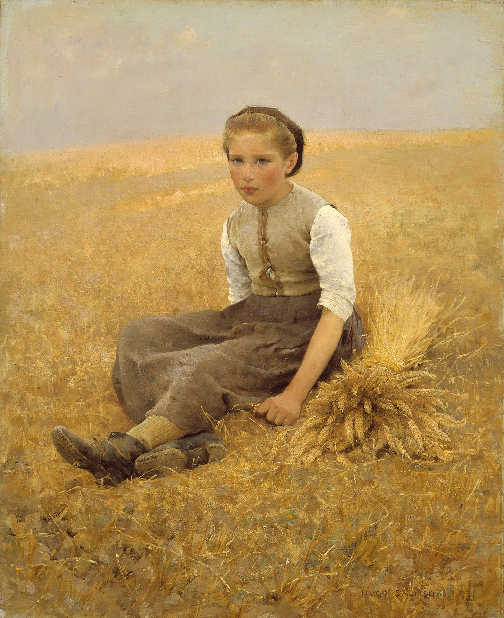 Malý sběrač, 1884 od Hugo Salmson