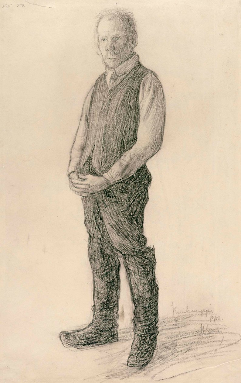 Stojící farmář od Hugo Simberg