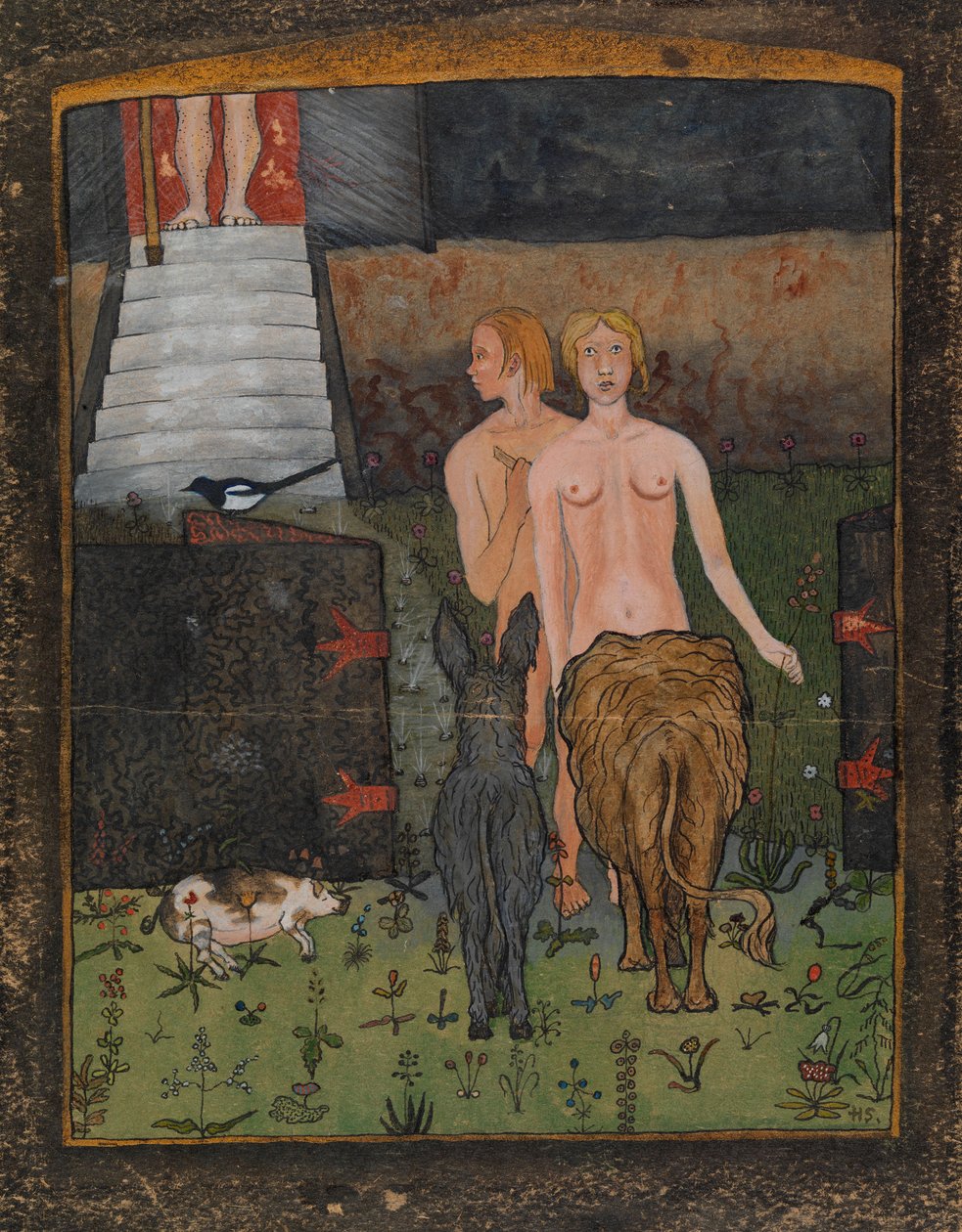 Adam a Eva od Hugo Simberg