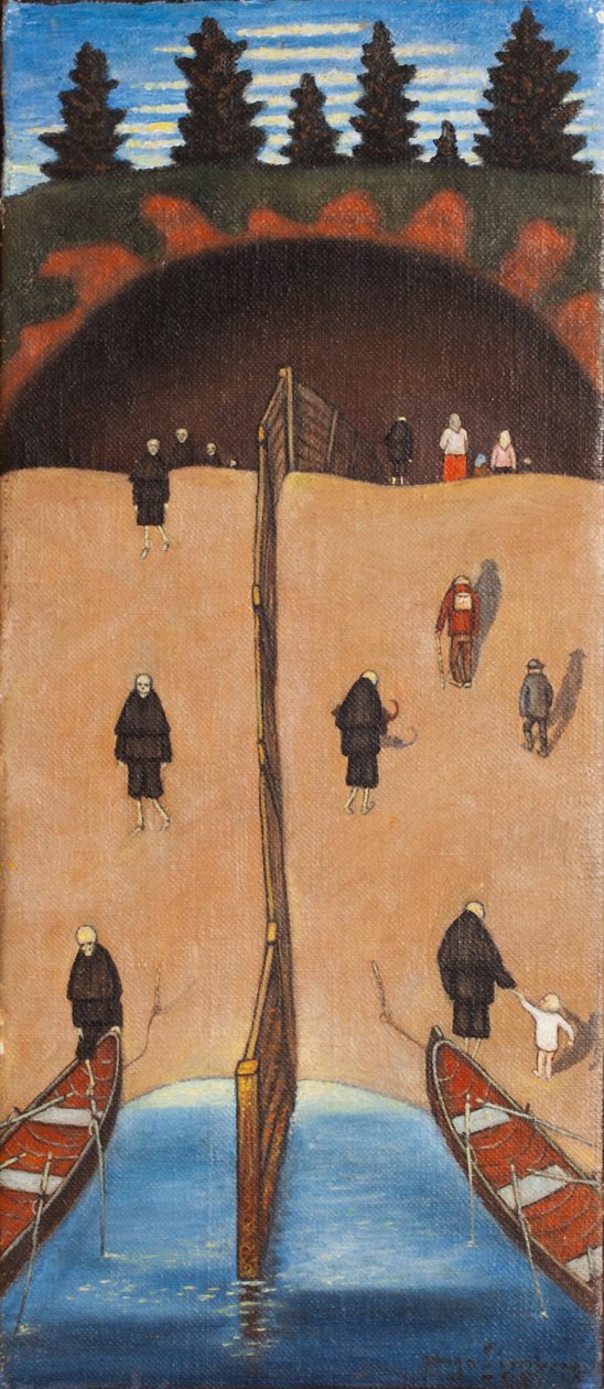 U brány Tuonela od Hugo Simberg