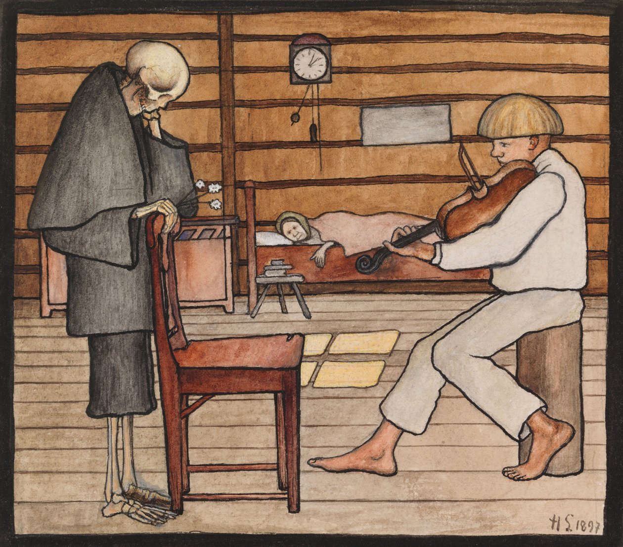 Smrt naslouchá od Hugo Simberg