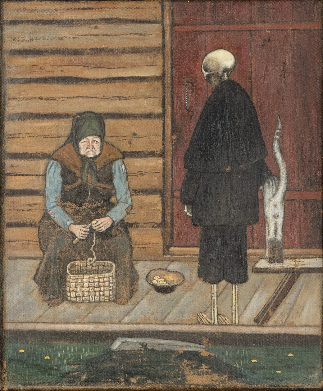 Smrt a škrabka na brambory od Hugo Simberg