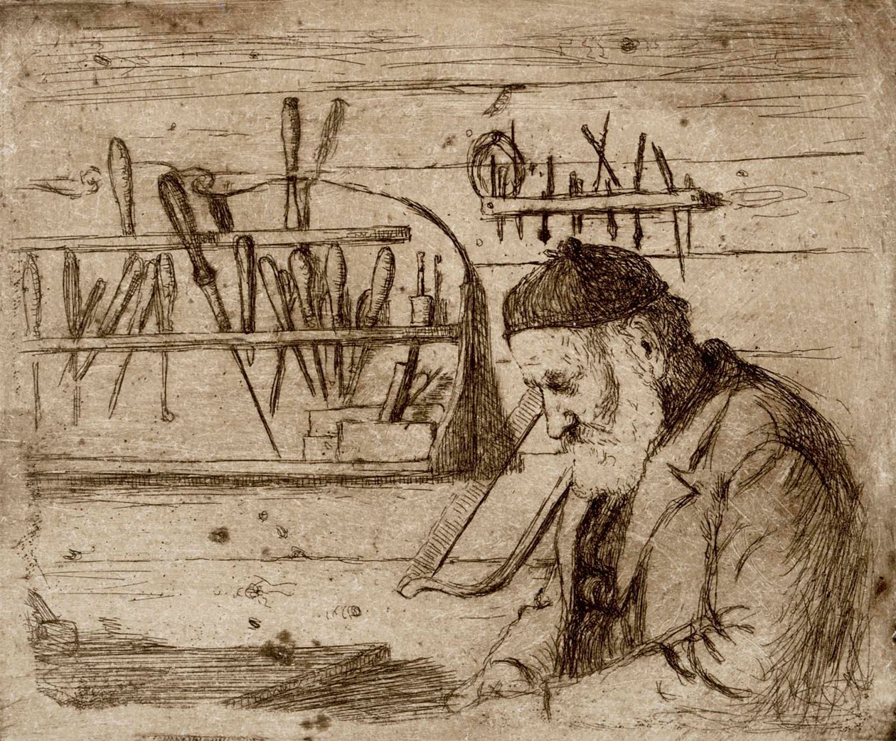 Otec ve své dílně od Hugo Simberg
