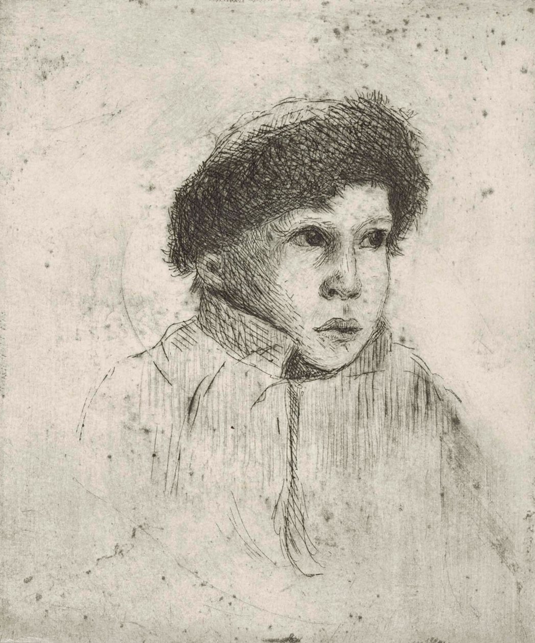 Hlava chlapce od Hugo Simberg