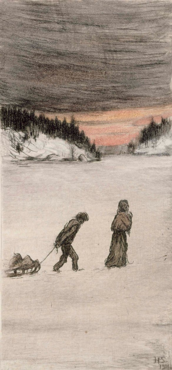 Na cestě domů od Hugo Simberg