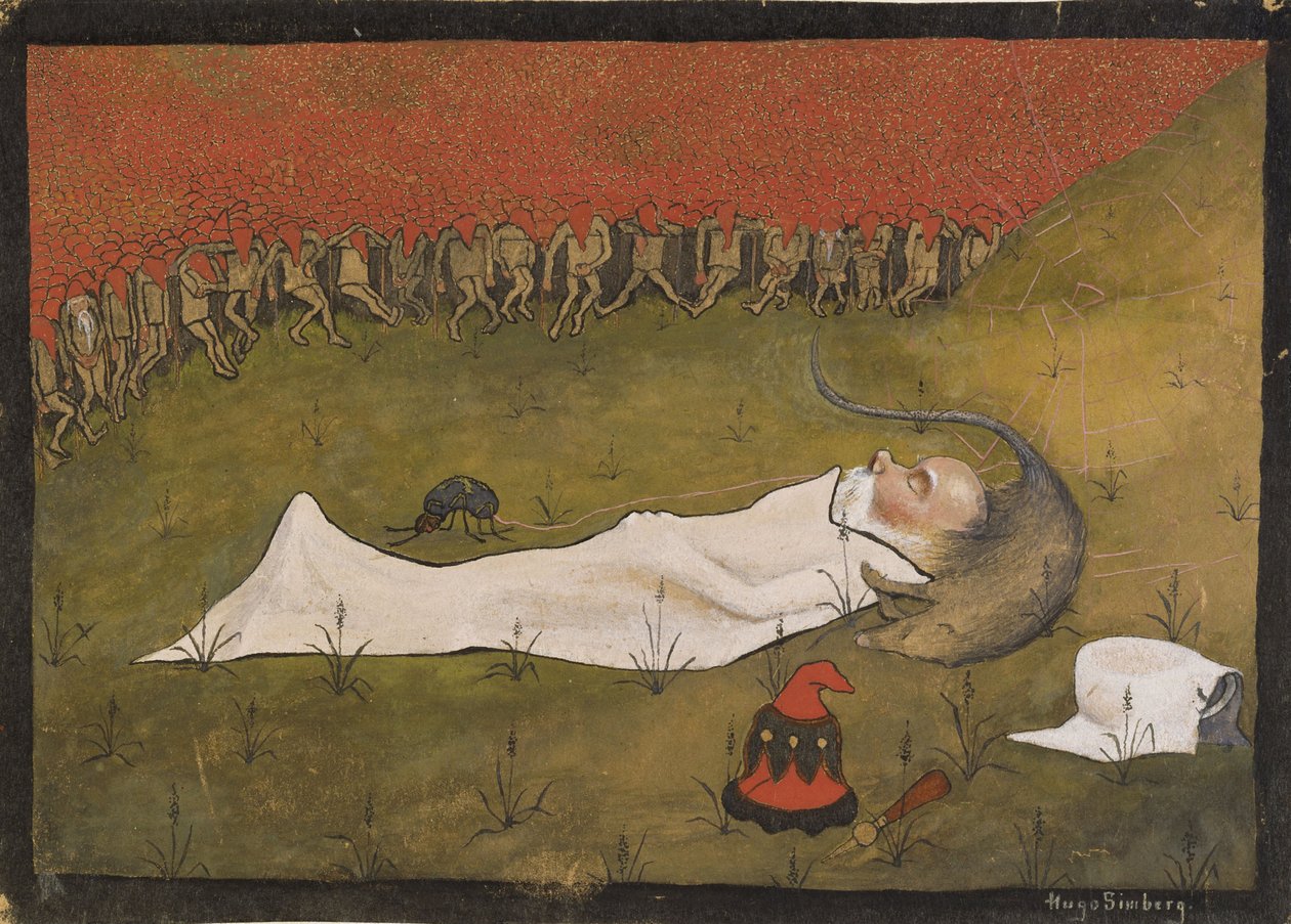 Spící král skřetů od Hugo Simberg