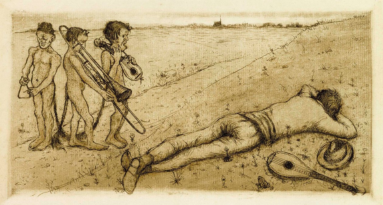 Labutí píseň od Hugo Simberg