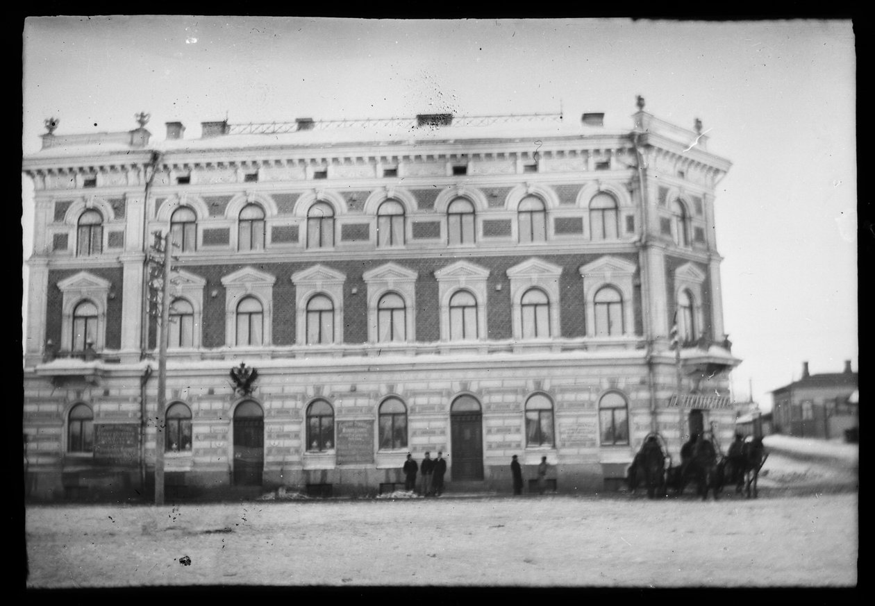 Vyborg apteekintalo na náměstí Rudé kašny od Hugo Simberg