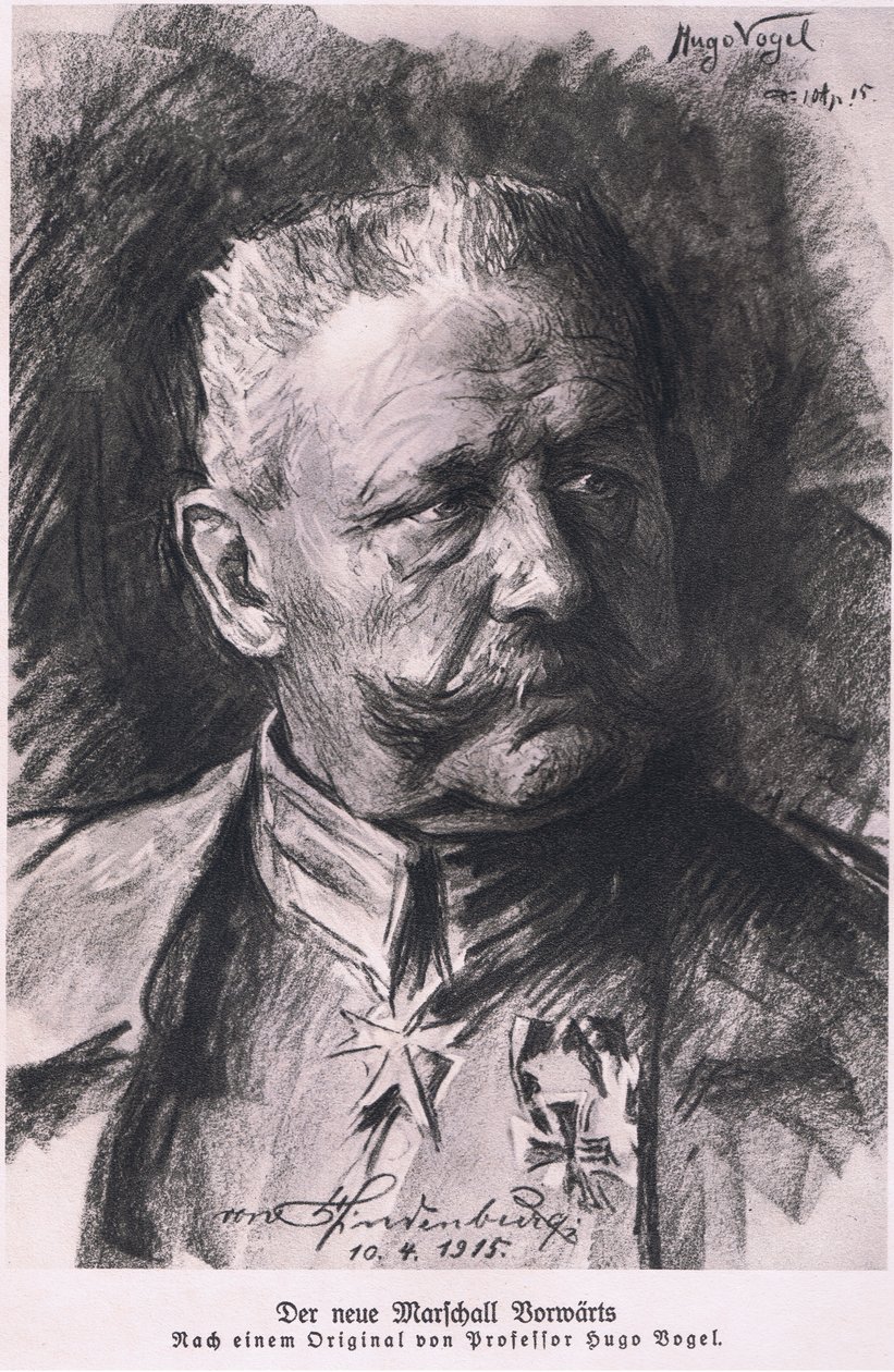 Hindenburg, z Hindenburgu vydal Daterlandijrcher Derlag & H Weller Berlin, 1928 od Hugo Vogel