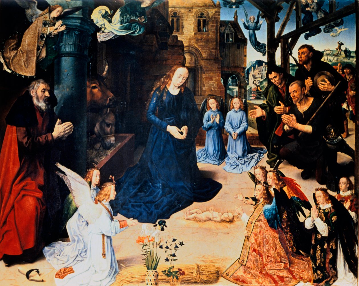 Klanění pastýře, 1476-1479. od Hugo van der Goes