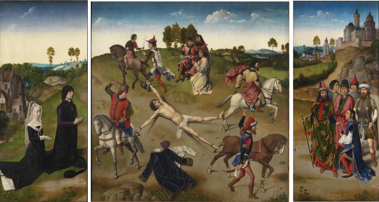 Umučení svatého Hippolyta Triptych, po roce 1468 od Hugo van der Goes