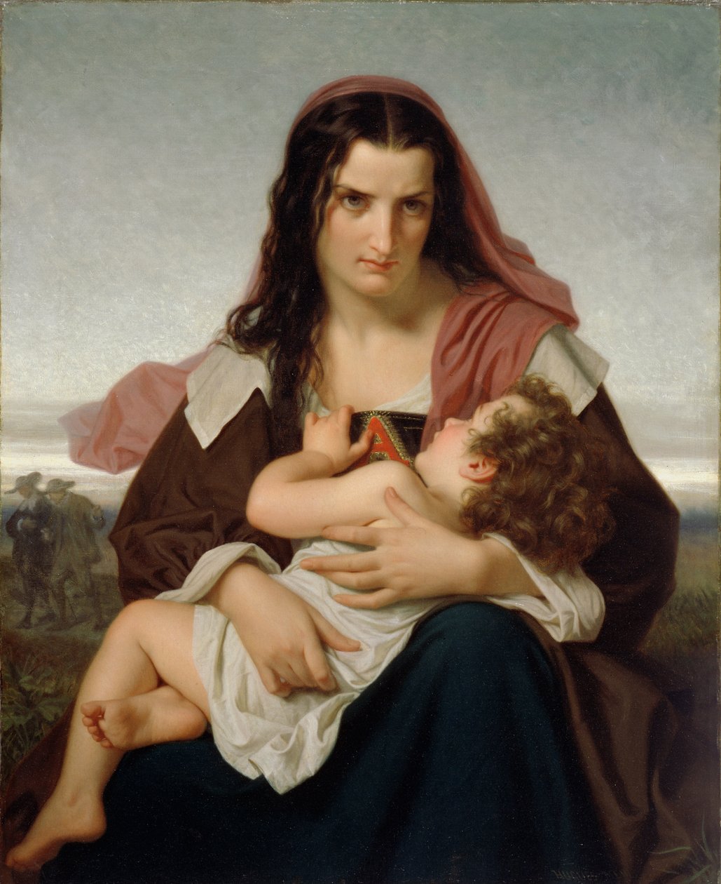 Šarlatové písmeno, 1861 od Hugues Merle