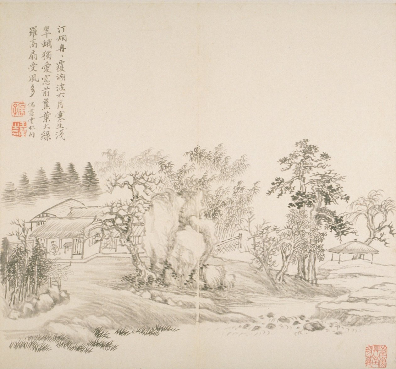 Album After Old Masters And Poems (album (10 listů), tuš na papíře) od Hui Wang