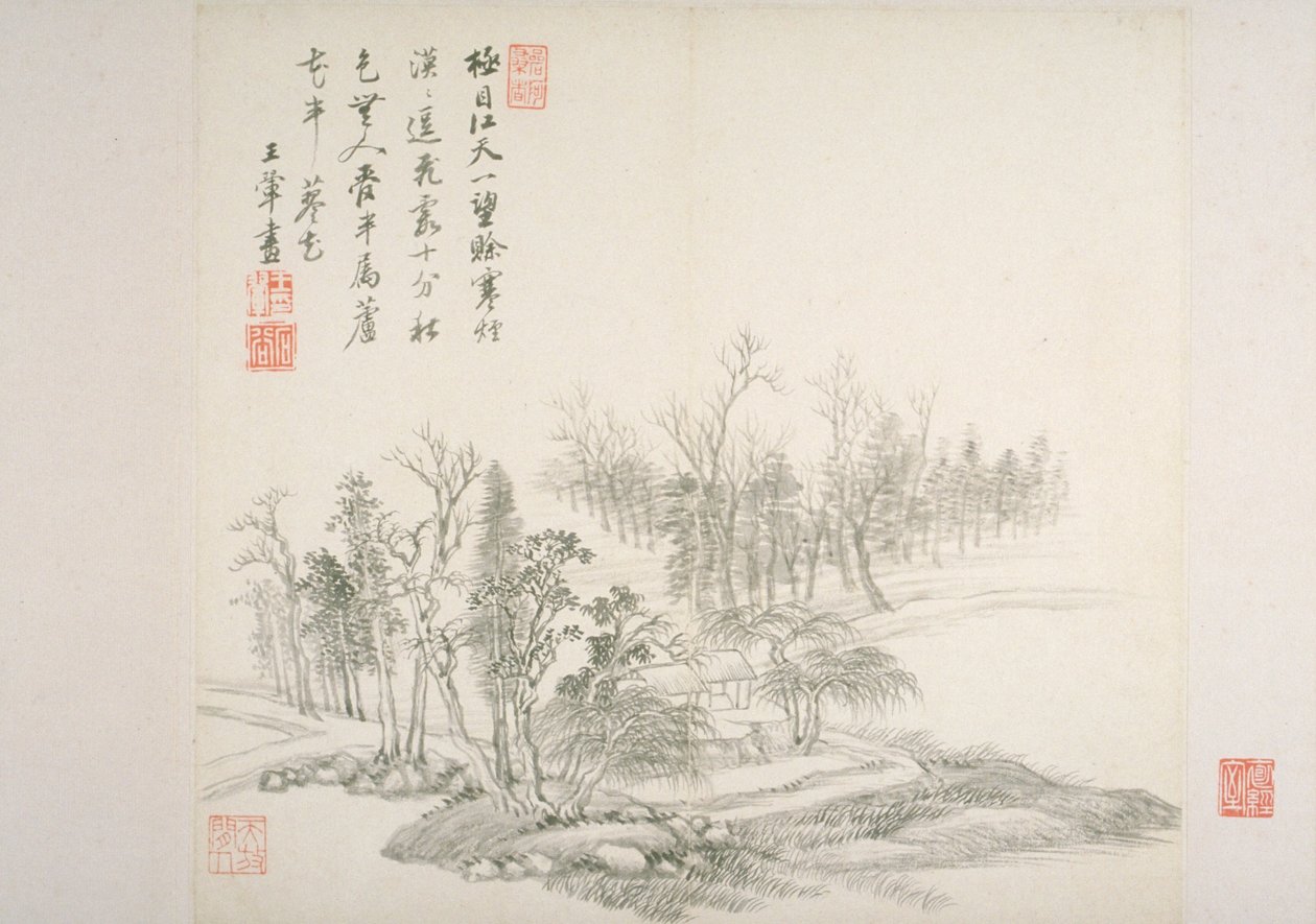 Album After Old Masters And Poems (album (10 listů), tuš na papíře) od Hui Wang