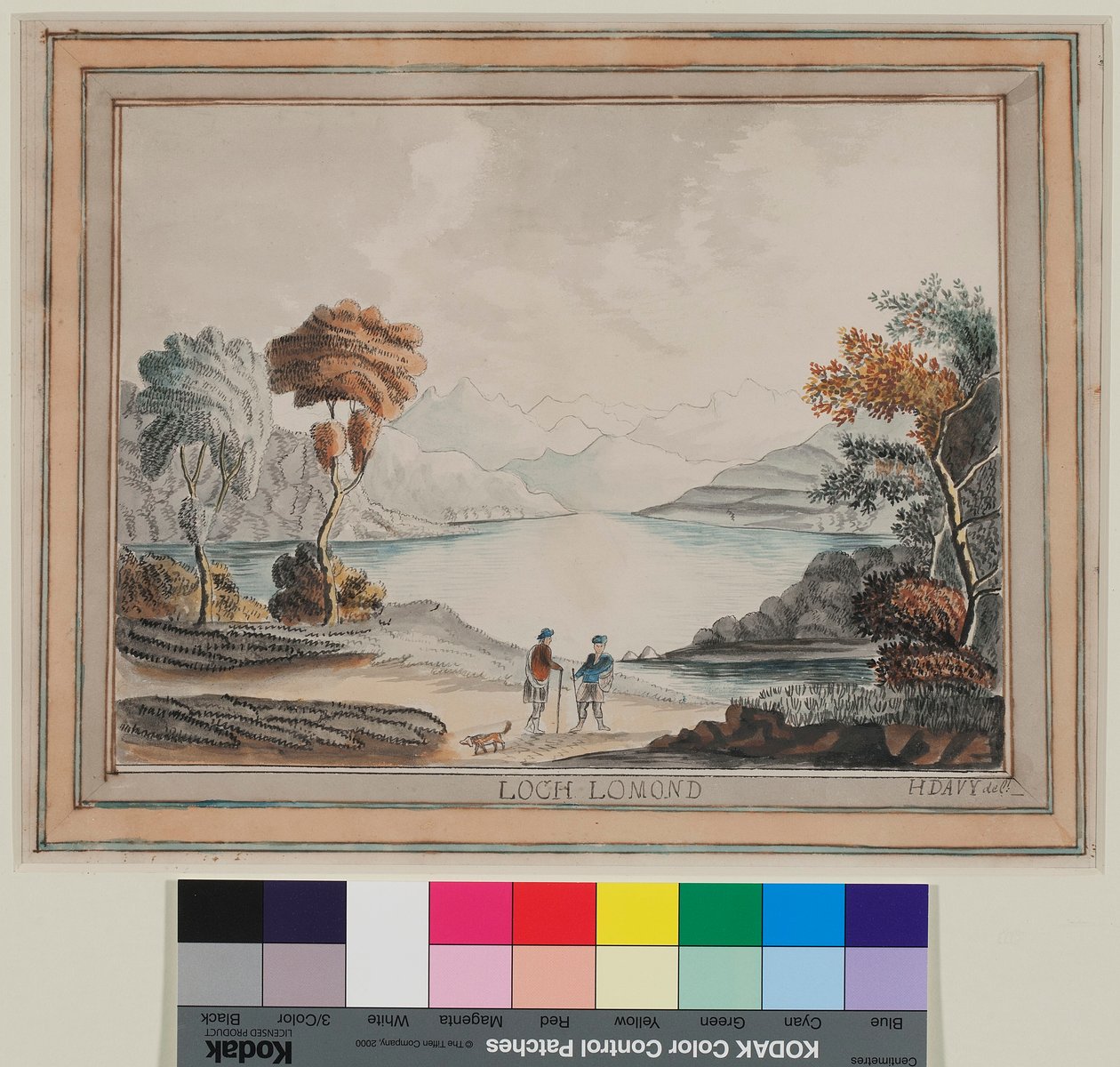 Loch Lomond No.2 (akvarel na papíře) od Humphry Davy