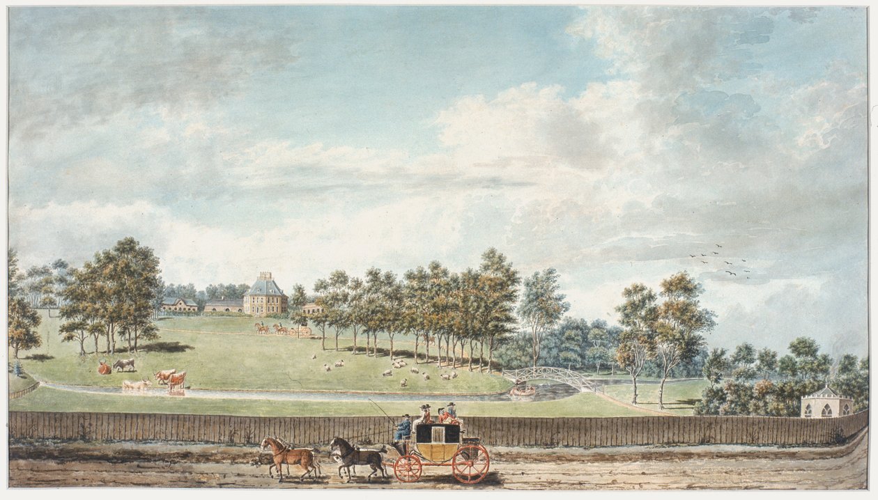 The Harwich Coach (wc na tkaném papíře) od Humphry Repton