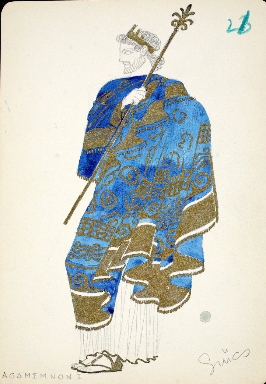 Agamemnon I, z knihy "Die Agyptische Helena od Hungarian School