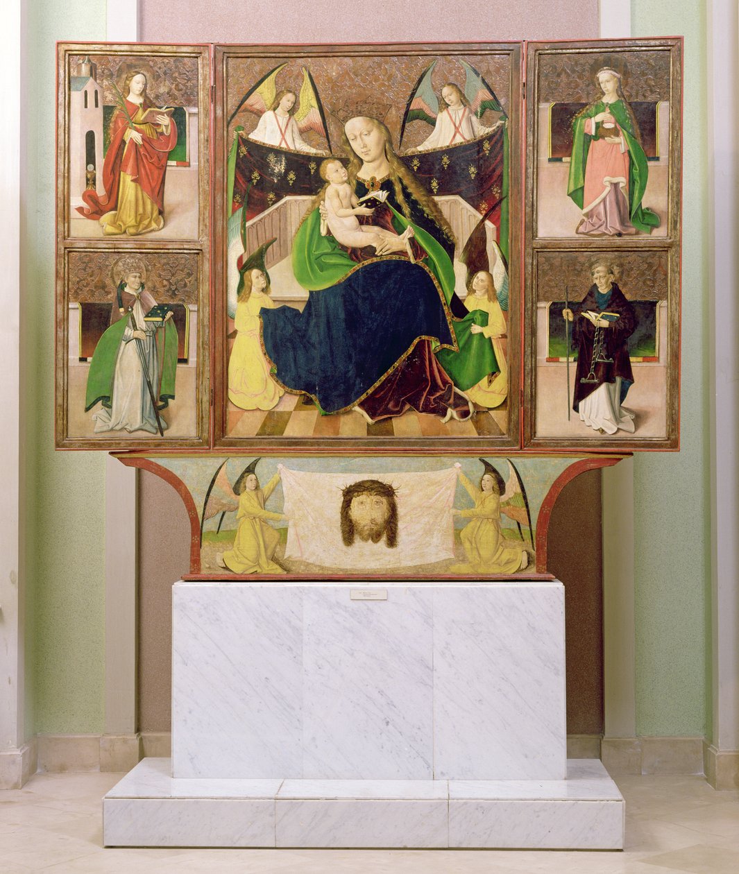Oltářní obraz Panny Marie z Liptoszentandras kolem roku 1480 (tempera na desce) od Hungarian School
