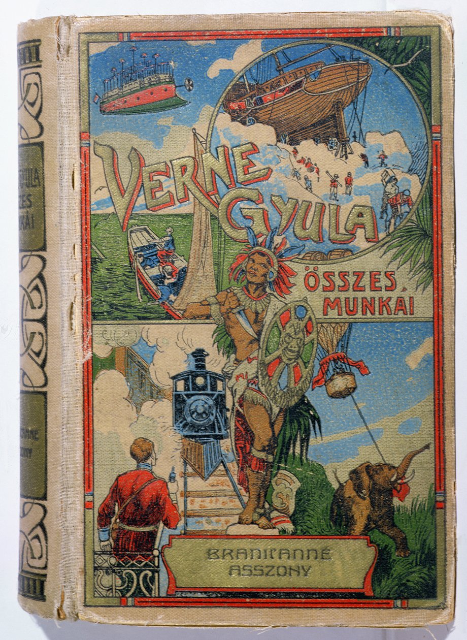 Obálka Mistress Branican od Julese Verna (1828-1905), začátek 20. století od Hungarian School