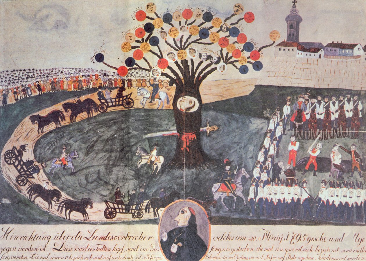 Poprava Ignáce Martinovicse a jeho společníků 20. května 1795 od Hungarian School