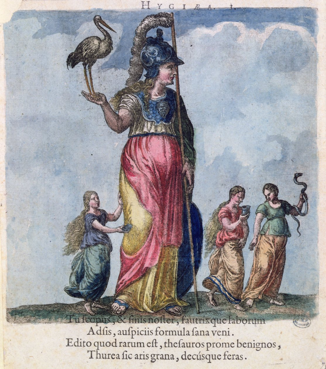 Hygieia, ze sbírky portrétů lékařů od maďarského lékaře Sambucus od Hungarian School