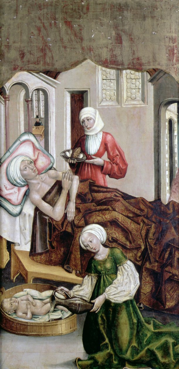 Narození svatého Jana Křtitele, Kisszeben, 1490 od Hungarian School