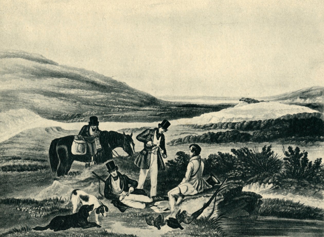 „Střelba tetřeva jižanem“, 1841, 1946. od Hunt