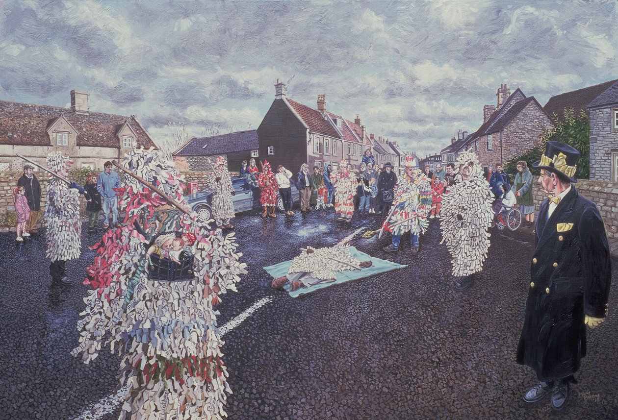 Boxing Day Mummers, Marshfield, 1998 (viz také 107623) od Huw S. Parsons