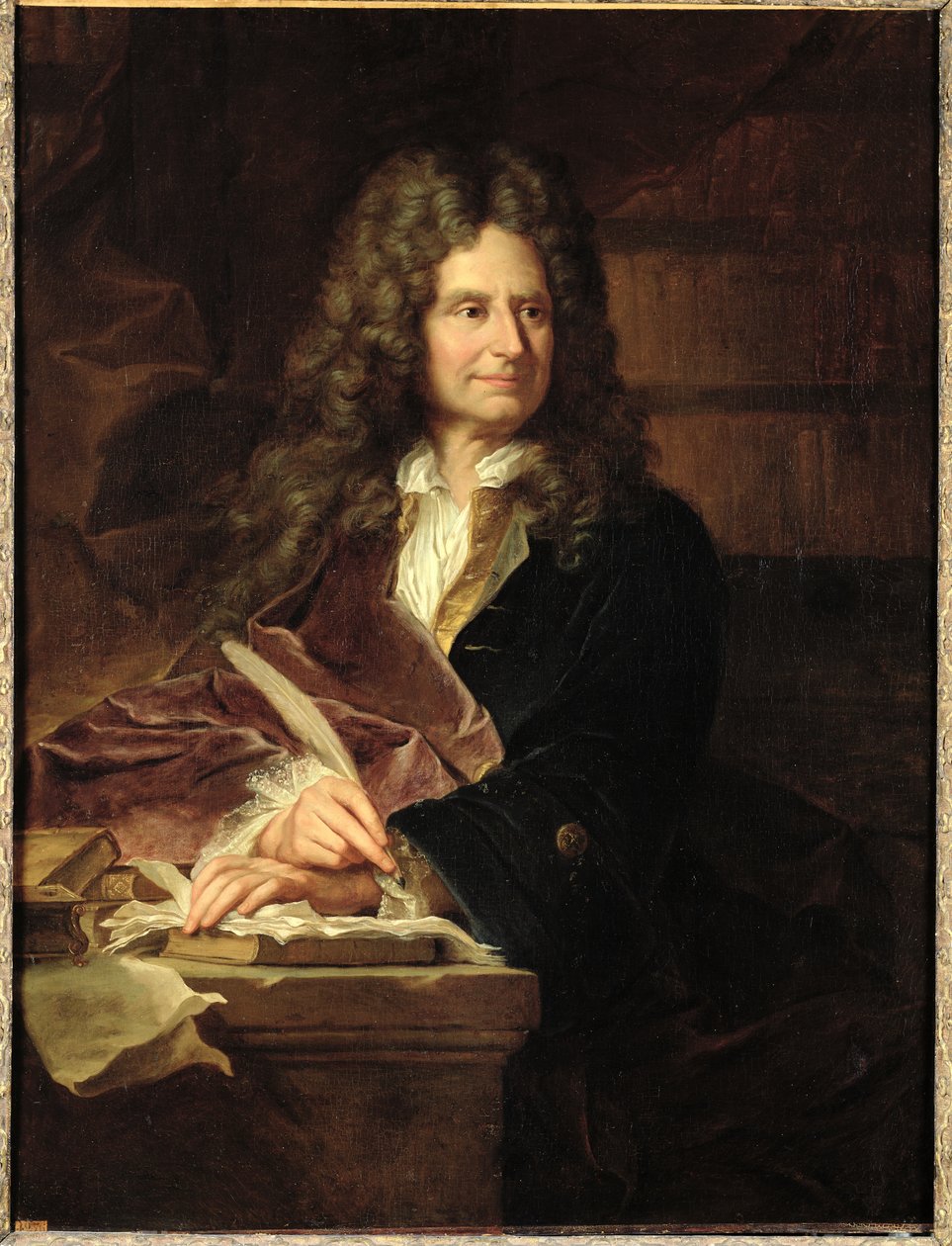 Nicolas Boileau (1636-1711) po roce 1704 od Hyacinthe Francois Rigaud