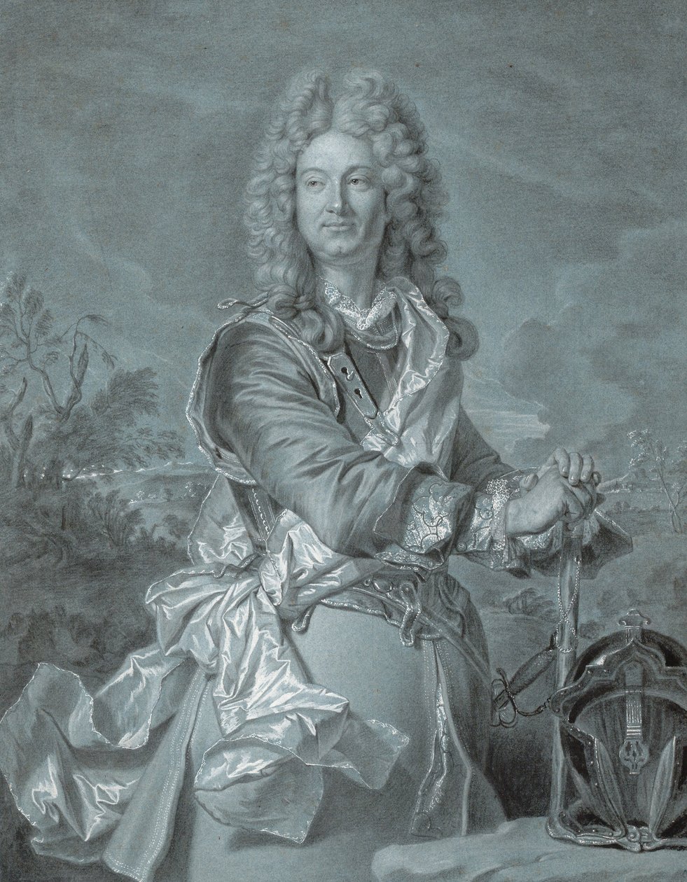 Portrét maršála Francie, c. 1740 od Hyacinthe Francois Rigaud