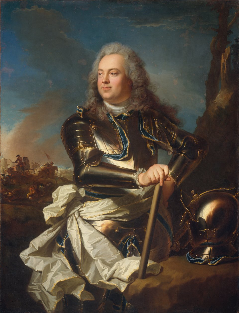 Portrét vojenského důstojníka od Hyacinthe Francois Rigaud