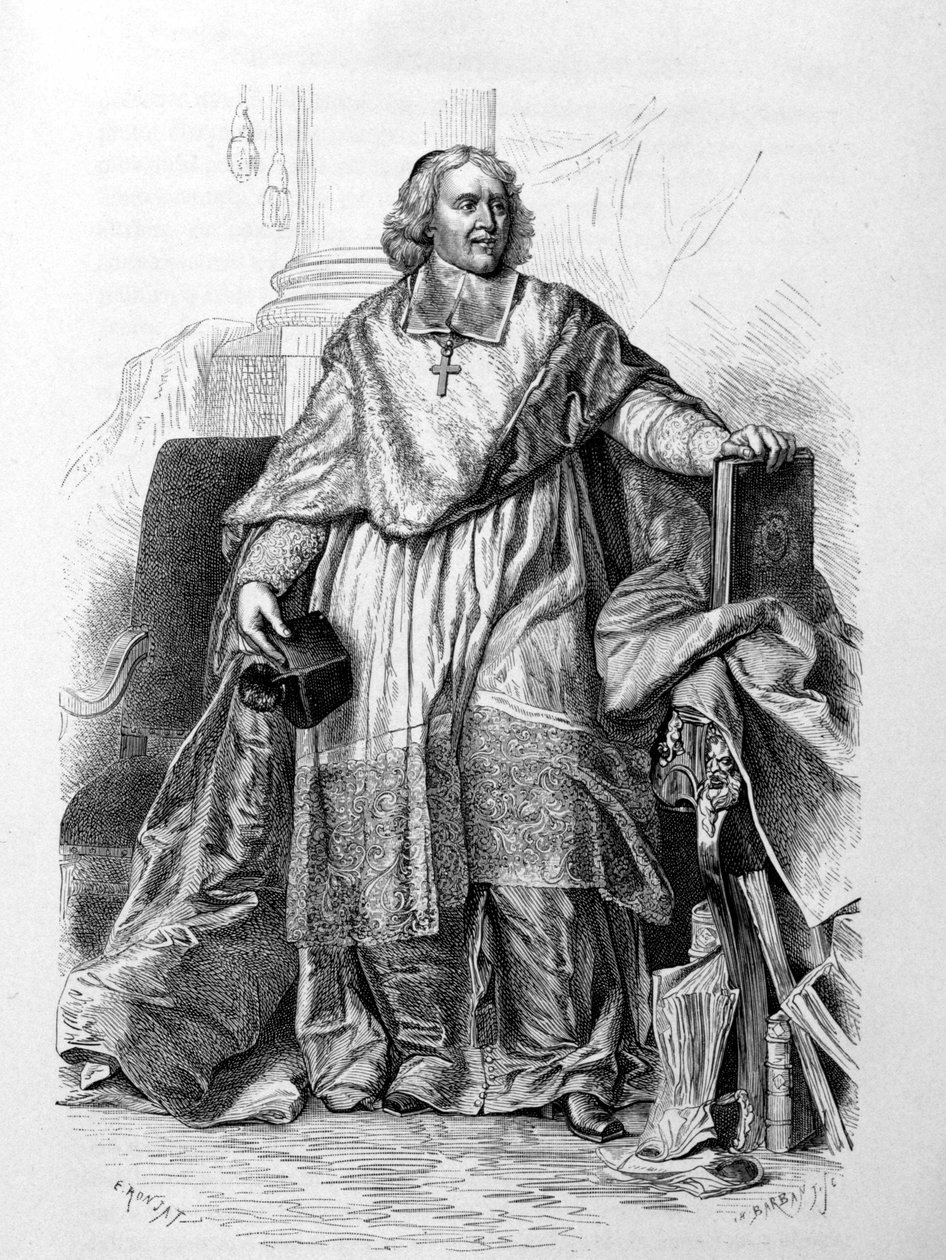 Rytý portrét Jacques-Benigne (Jacques Benigne) Bossuet, biskup z Meaux po Hyacinthe Rigaud (Musée du Louvre) - v „Histoire de France“ od Guizota od Hyacinthe (after) Rigaud