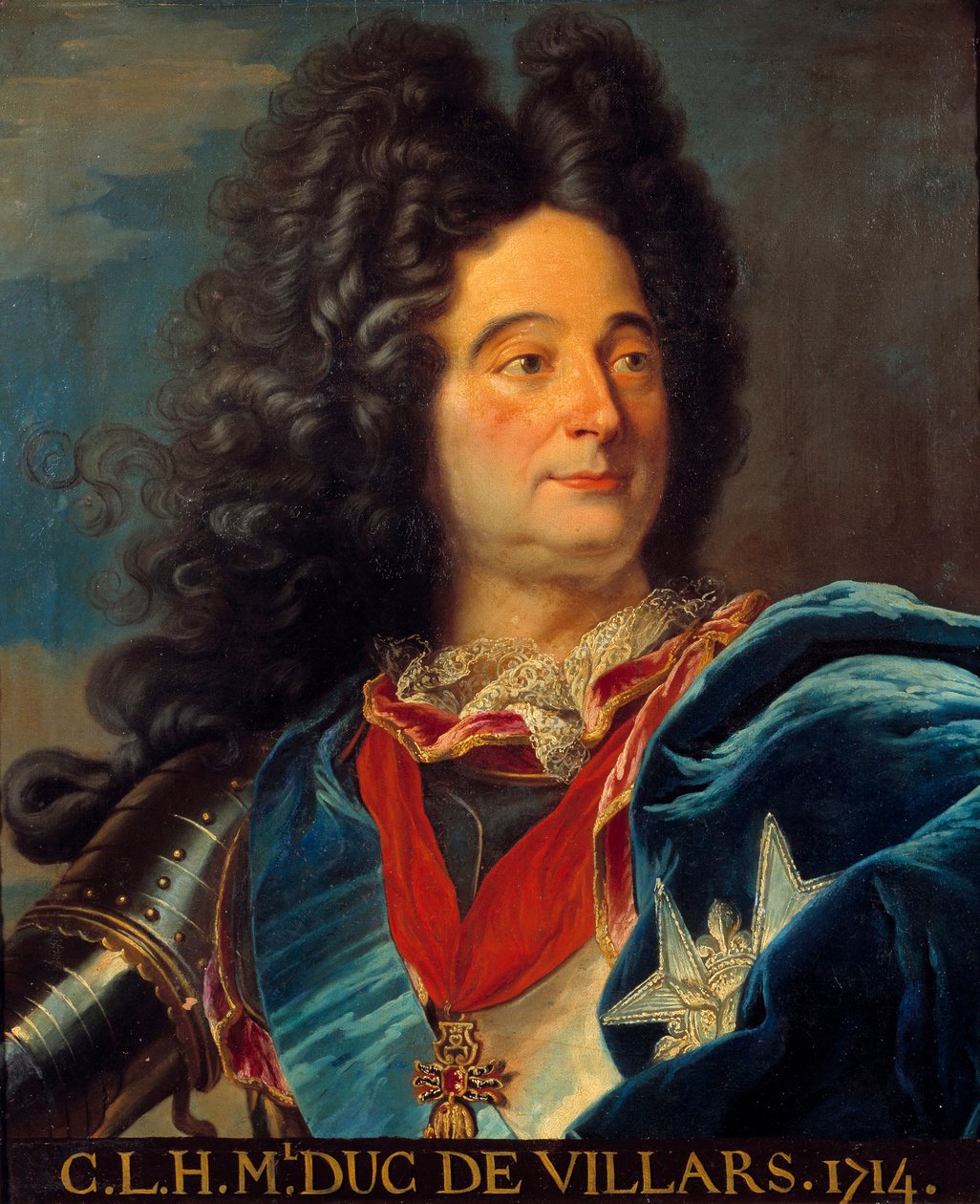 Portrét Louise Clauda Hectora vévody z Villars, marechala Francie (1652-1734) Obraz podle Hyacintha Rigauda (1659-1743) 1714 Ne. 0,63x0,52 m od Hyacinthe (after) Rigaud