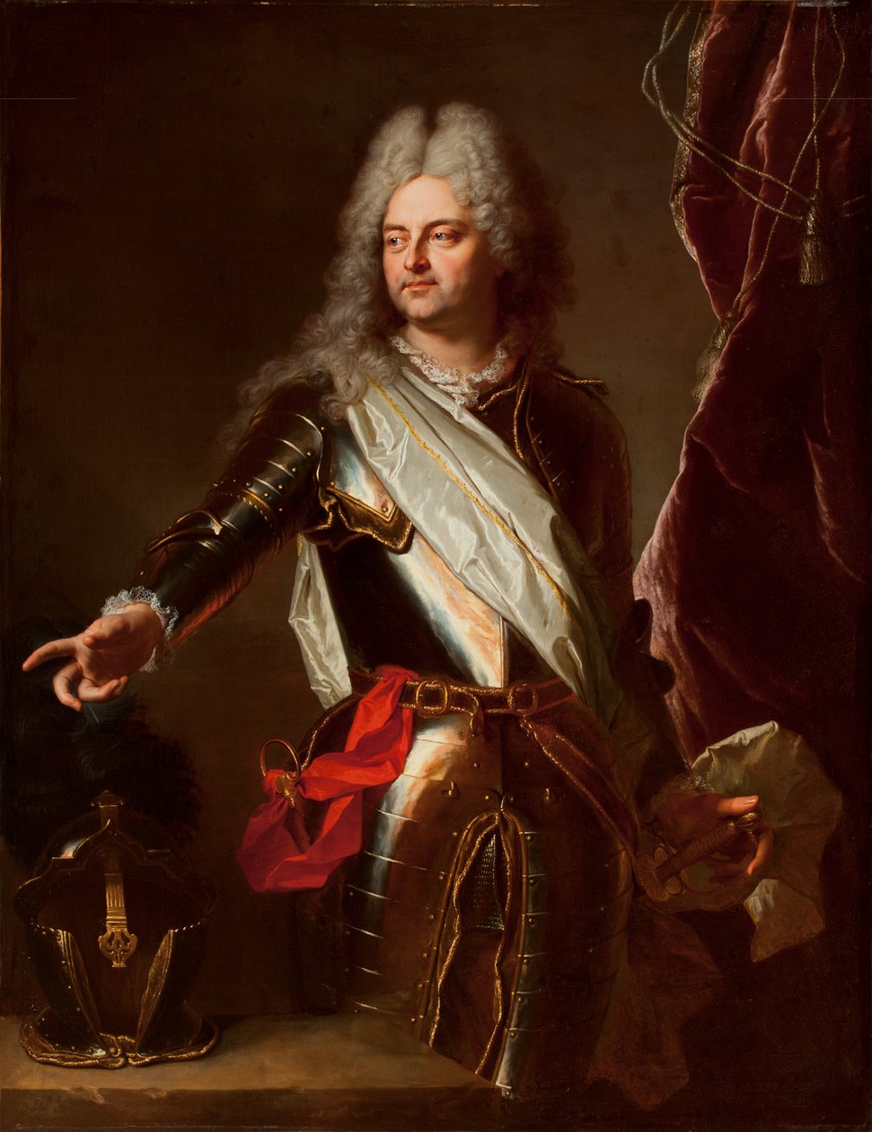 Charles-Auguste dAllonville, markýz de Louville od Hyacinthe Francois Rigaud