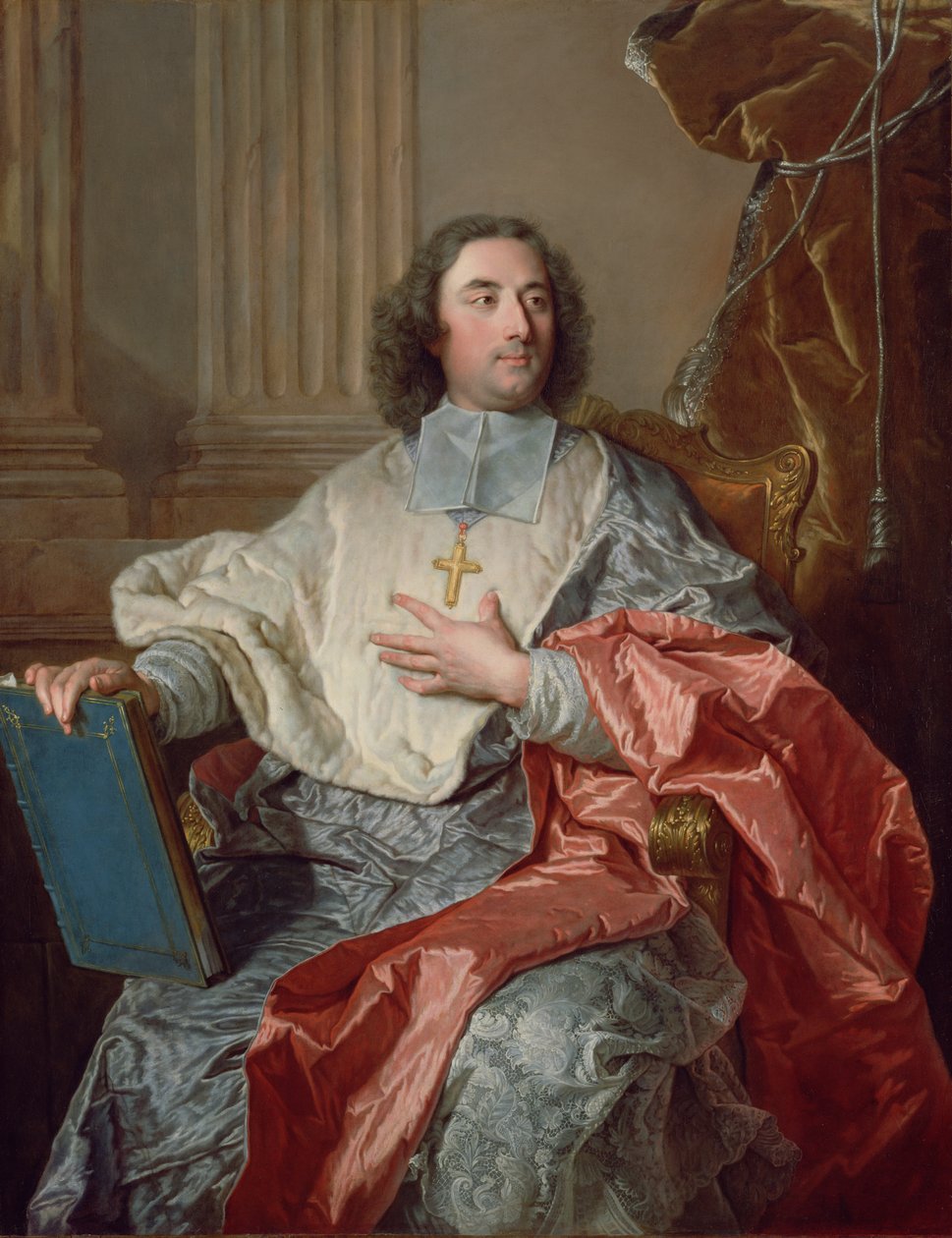 Charles de Saint-Albin, arcibiskup z Cambrai, 1723 od Hyacinthe Francois Rigaud