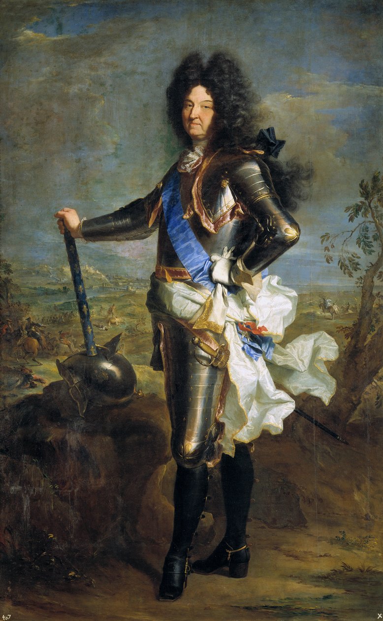 Ludvík XIV., francouzský král 1638-1715, 1701 od Hyacinthe Francois Rigaud