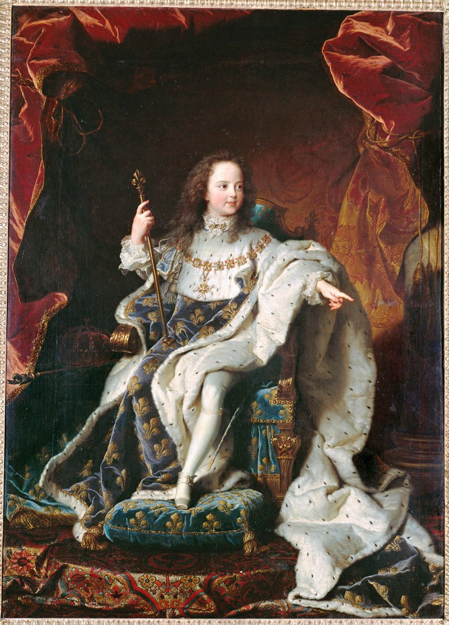Ludvík XV. jako dítě ... (malba na plátně) od Hyacinthe Francois Rigaud